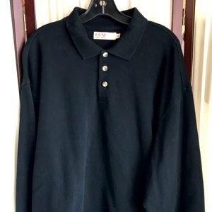 EWM Pure Classics sweatshirt polo shirt Sz XL